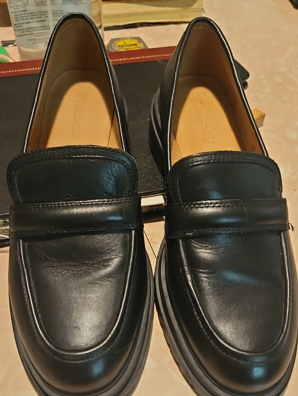 Madewell Black Leather  Loafers for Women